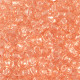 Glass seed beads 8/0 (3mm) Transparent peach pink
